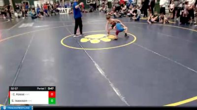 52-57 lbs Cons. Round 3 - Cohen Kosse, Blue Hill vs Sawyer Isaacson, Superior Youth Wrestling