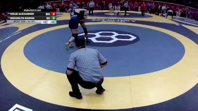 G-155 lbs Cons. Round 1 - Kolbi Alexander, G-Miami East vs Brooklyn Baskin, G-Brush