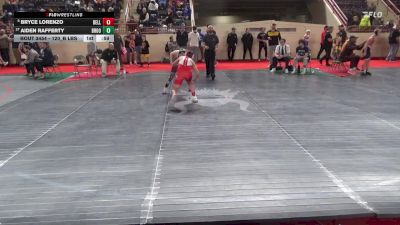 120_B lbs 5th Place - Bryce Lorenzo, Belle Vernon vs Aiden Rafferty, Brookville