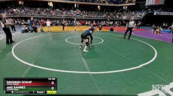 5A 120 lbs Semifinal - Savannah Schaaf, Comal Pieper vs Aniz Ramirez, Georgetown