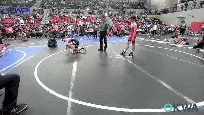 130 lbs Quarterfinal - JT Vaughn, Skiatook Youth Wrestling vs Jax Reeves, Checotah Matcats