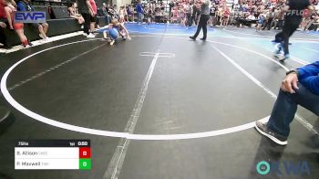 75 lbs Semifinal - Baylor Allison, Checotah Matcats vs Penelope Maxwell, Tiger Trained Wrestling