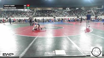 138 lbs Consi Of 8 #2 - Kaisley Taber, Hennessey Takedown Club vs Quinn Belanger, Altus JH