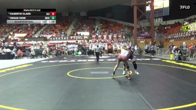 100 lbs Quarterfinal - Renae Keim, Seneca-Nemaha Central Hs vs Kamiryn Clark, Silver Lake Hs