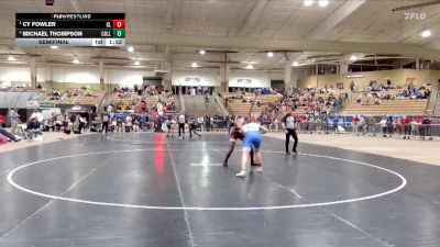 AA 175 lbs Semifinal - Cy Fowler, Cleveland High School vs Michael Thompson, Collierville High School