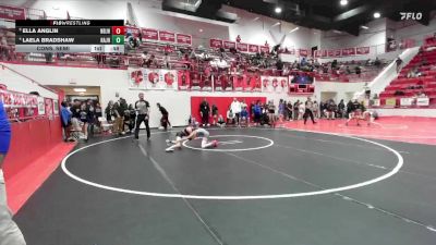 JH 89 lbs Cons. Semi - Laela Bradshaw, HARRAH JH vs Ella Anglin, Noble JH