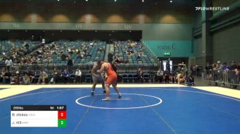 285 lbs Quarterfinal - Beau Stokes, Cushing vs Josiah Hill, Bakersfield