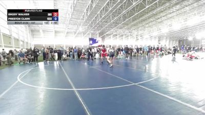 157 lbs Cons. Round 2 - Brody Walker, Defiant Wrestling Club vs Preston Clark, 4A Snow Canyon UT