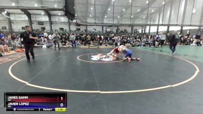 132 lbs Cons. Round 1 - James Gamm, WA vs Javier Lopez, WA