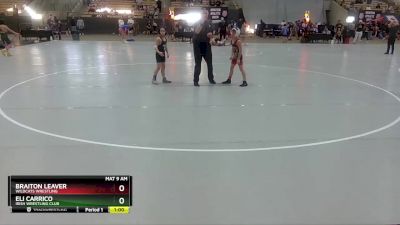 70 lbs Cons. Round 1 - Eli Carrico, Irish Wrestling Club vs Braiton Leaver, Wildcats Wrestling