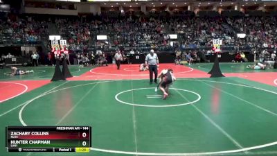 144 lbs Quarterfinal - Zachary Collins, NLO3 vs Hunter Chapman, LAN1