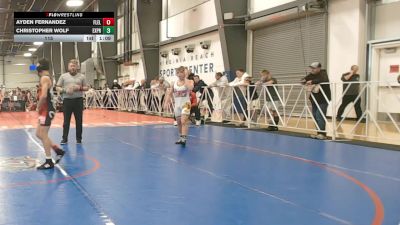 115 lbs Round 4 (1:30pm Friday) - Ayden Fernandez, Florida Elite vs Christopher Wolf, Terps Xpress