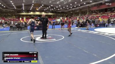 100 lbs Round 1 - Eddie Salgado, IA vs Brendon Stucky, OK