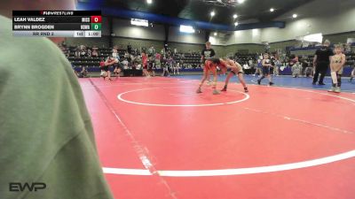 75 lbs Rr Rnd 3 - Leah Valdez, Mission Wrestling vs Brynn Brogden, North Desoto Wrestling Academy