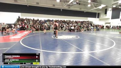 145 lbs Champ. Round 1 - Thiago Pereira, San Clemente vs Jake Noreyko, Aliso Niguel