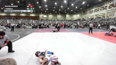 58 lbs Consi Of 8 #1 - Hunter Romero, Greenwave Youth WC vs J Arreola, Wrightwood Wrestling Club