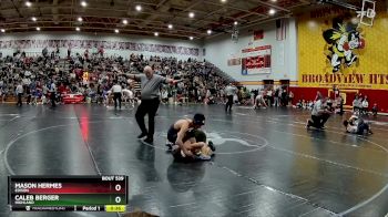 113 lbs Cons. Round 4 - Caleb Berger, Highland vs Mason Hermes, Edison