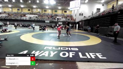 285 lbs Consi Of 8 #1 - Ernest Obiorah, St. Paul's School (NH) vs Charles English, William Penn Charter