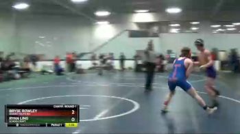 155 lbs Champ. Round 1 - Bryse Rowley, Raider Youth WC vs Ryan Ling, Schoolcraft