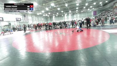 84 lbs Semis - Herra Fisher, Riverhawk Wrestling Academy vs Mikhail Zulaev, Redmond Wrestling Academy
