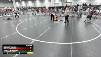 67 lbs Semifinal - Grady Glowacki, B.A.M. Training Center vs Beckett Moyer, Moyer Elite Wrestling