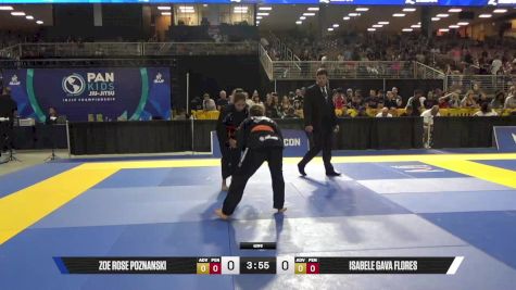 Isabele Gava Flores vs Zoe Rose Poznanski 2025 Pan Kids Jiu-Jitsu IBJJF Championship