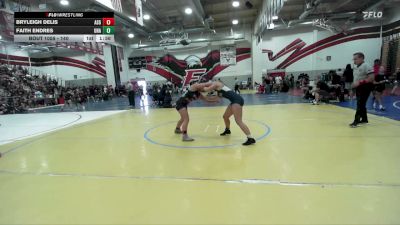140 lbs Round 1 - Bryleigh Delis, Threshold Wrestling Club vs Faith Endres, Unaffiliated