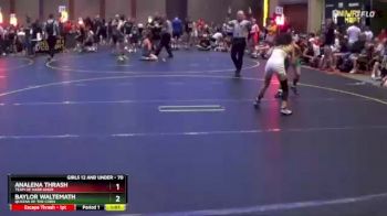 70 lbs Round 2 - Baylor Waltemath, Queens Of The Corn vs AnaLena Thrash, Team Of Hard Knox