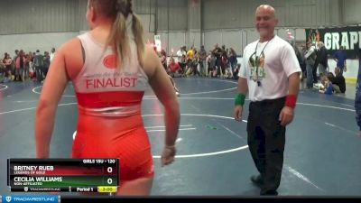 120 lbs Quarterfinal - Cecilia Williams, Non-Affiliated vs Britney Rueb, Legends Of Gold