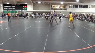 157 lbs Champ. Round 2 - Fernando Lopez, Ashland University vs Roman Onorato, Unattached