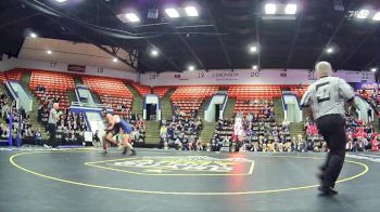 285 lbs Quarterfinals (8 Team) - Malachi Marshall, Hudson Area HS vs Walker Borchers, Roscommon HS