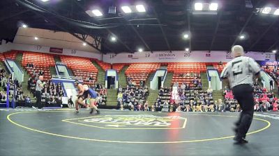 285 lbs Quarterfinals (8 Team) - Malachi Marshall, Hudson Area HS vs Walker Borchers, Roscommon HS