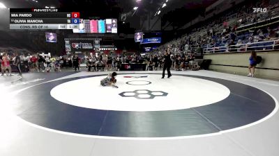 95 lbs Cons. Rd Of 16 - Mia Pardo, NC vs Olivia Mancha, VA