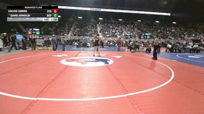 4A-150 lbs Champ. Round 1 - Dane Arnoldi, Rock Springs vs Calvin Green, Star Valley