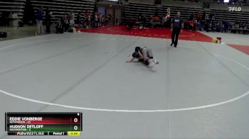 75 lbs Placement (4 Team) - Eddie VonBerge, Hutchinson vs Hudson Detloff, Holdingford