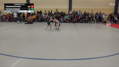 55 lbs Semifinal - Mason Brockway, Summit Wrestling Academy vs Paxton Sturges, Central Springs