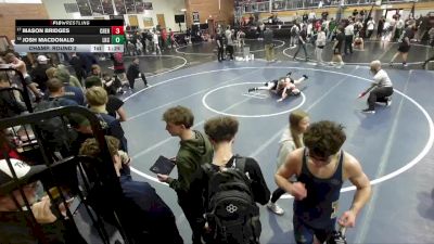 157 lbs Champ. Round 2 - Mason Bridges, Cheney vs Josh Macdonald, Lake City High School