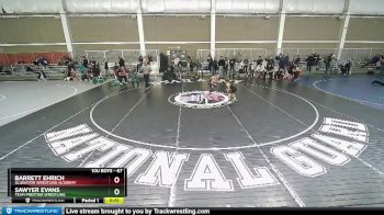 67 lbs Quarterfinal - Barrett Ehrich, Gladiator Wrestling Academy vs Sawyer Evans, Team Prestige Wrestling