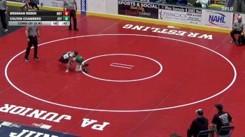 96 lbs Consi Of 32 #2 - Brennan Reber, Mifflinburg vs Colton Chambers, Jefferson Morgan