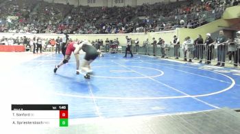 140 lbs Round Of 16 - Trinity Sanford, Duncan Demons vs Addison Spriestersbach, Piedmont