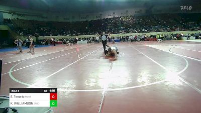 200 lbs Round Of 128 - Evan Tenorio, Mustang Middle School vs KONWAY WILLIAMSON, Salina Wrestling Club