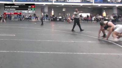 285 lbs Consi Of 16 #1 - Calvin Lachman, Lehigh vs Kyle Draina, Bloomsburg - UnAttached