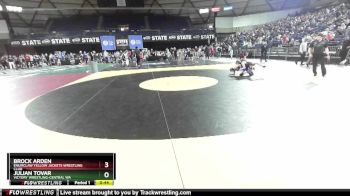 86 lbs Cons. Round 4 - Julian Tovar, Victory Wrestling-Central WA vs Brock Arden, Enumclaw Yellow Jackets Wrestling Club