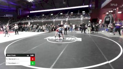 106 lbs Semifinal - Camden Senecal, Black Fox Wrestling Academy vs Taden Sundeen, No Team