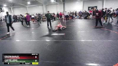 101 lbs Round 4 - Carter Lirgg, Mighty Warriors Wrestling Acad vs Colton Baxley, KC Elite Training Center