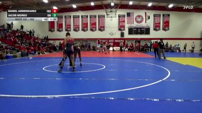 165 lbs Cons. Semi - Daniel Armendarez, Fresno City College vs Jacob Moreo, Unattached