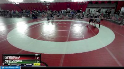 102 lbs Cons. Round 2 - Ayden Lawrence, DC Elite Wrestling vs Mayson Spalla, B.A.M. Training Center