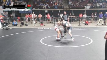 D 3 120 lbs 1st Place Match - Kye Smith, Basile vs Logan Bennett, Evangel Christian