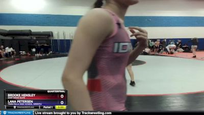 105/110 Round 3 - Brooke Hensley, East Idaho Elite vs Lana Petersen, Twin Falls High School Wrestli