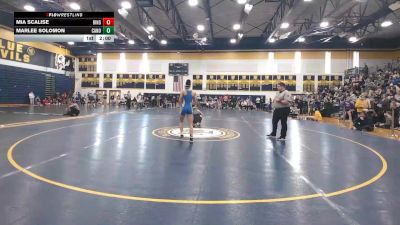118 lbs Semifinal - Mia Scalise, Ringgold vs Marlee Solomon, Canon-McMillan